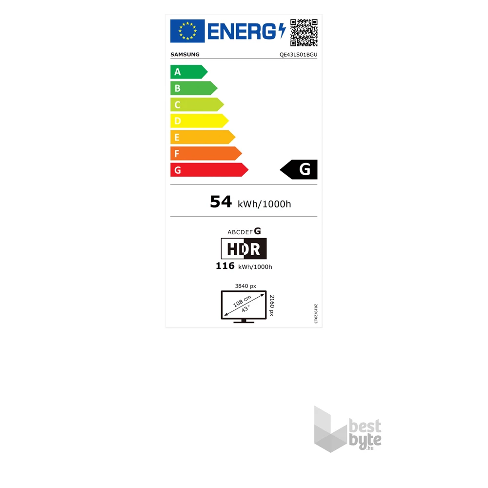 Samsung 43" QE43LS01BGUXXH The Serif 4K UHD Smart QLED TV