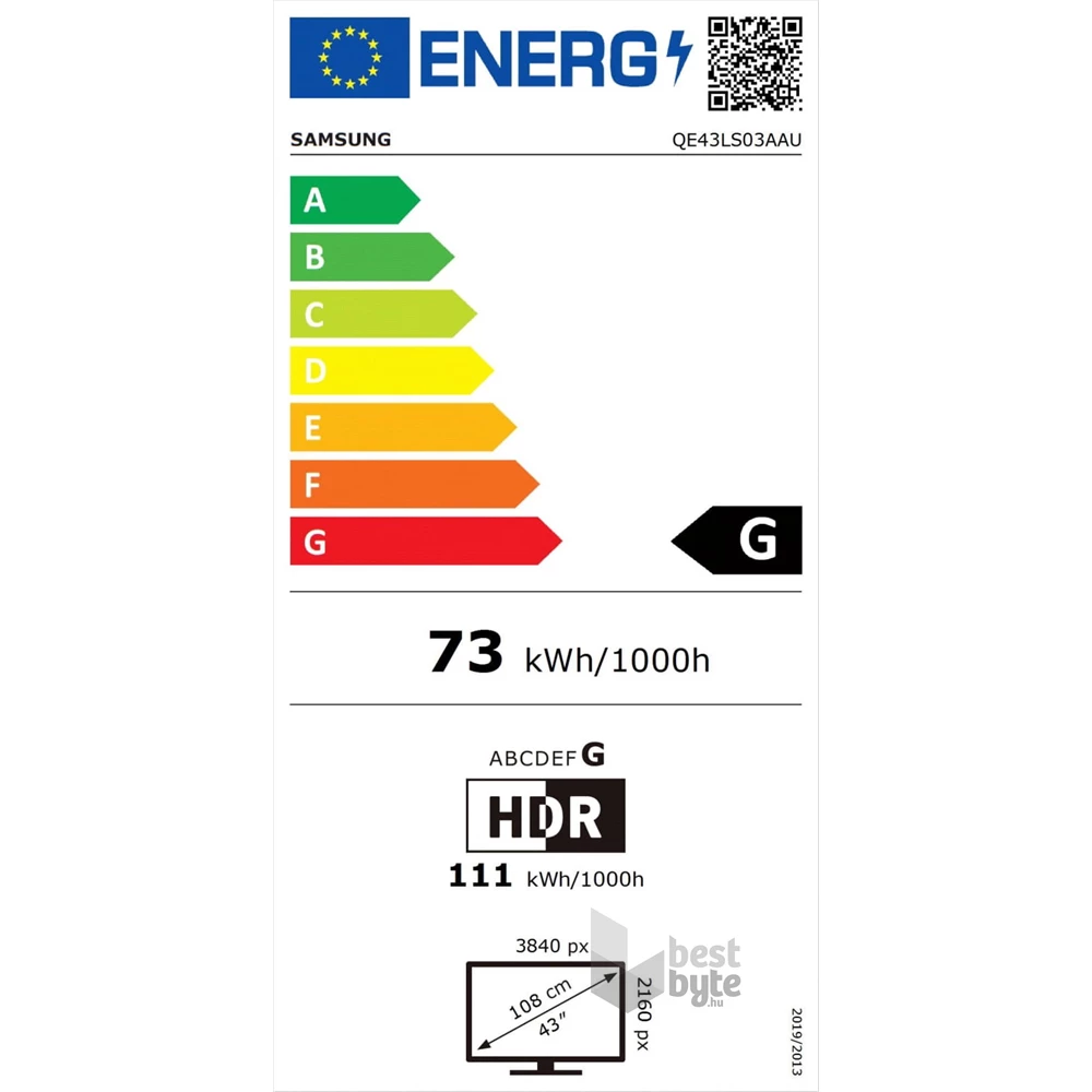 Samsung 43" QE43LS03AAUXXH 4K UHD FRAME Smart QLED TV