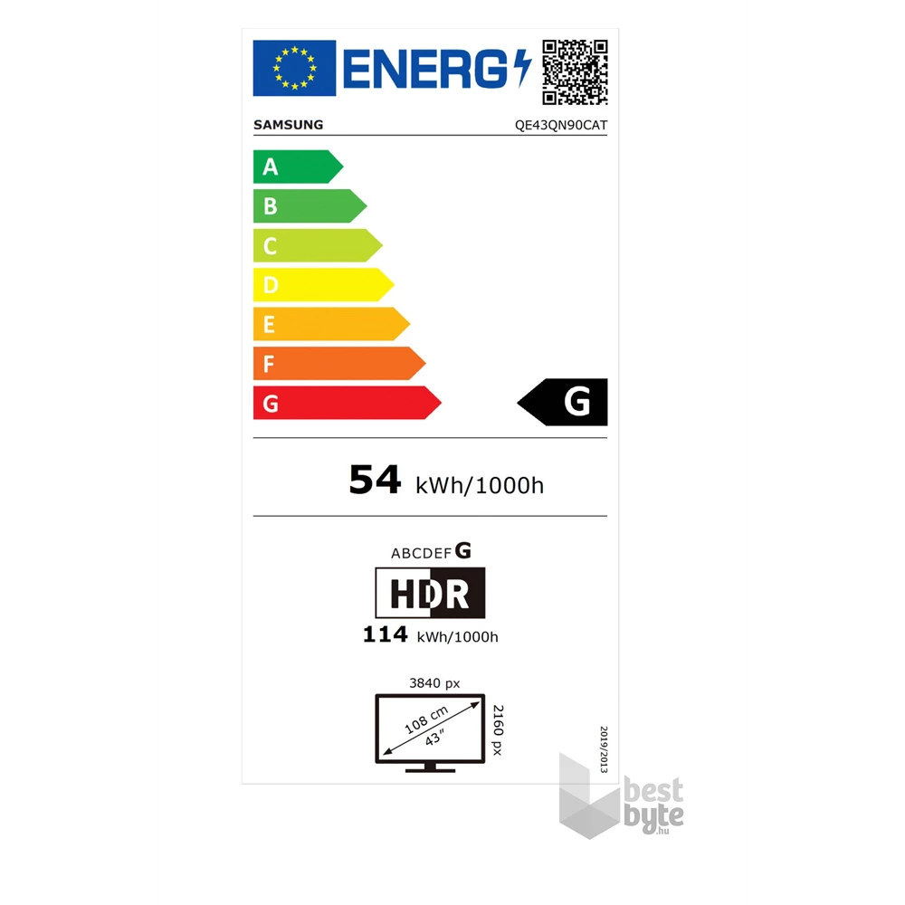Samsung 43" QE43QN90CATXXH 4K UHD Smart Neo QLED Mini LED TV