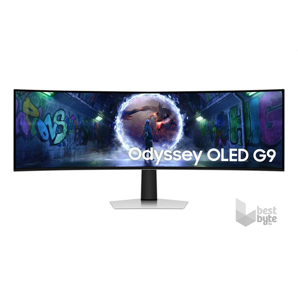 Samsung 49" LS49DG934SUXEN DQHD OLED 240Hz DP/HDMI/USB-C ívelt gamer monitor