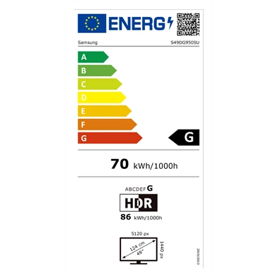 Samsung 49" LS49DG950SUXDU DQHD QD-OLED 240Hz ívelt gamer monitor
