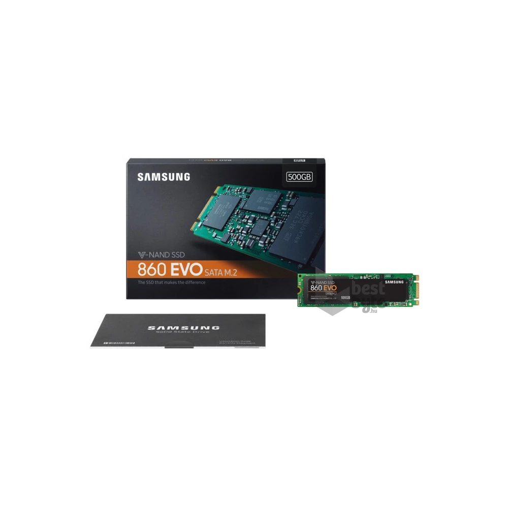 Samsung 500GB SATA3 860 EVO M.2 SATA (MZ-N6E500BW) SSD