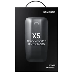 Samsung 500GB Thunderbolt 3 (MU-PB500B/EU) szürke-piros X5 külső SSD