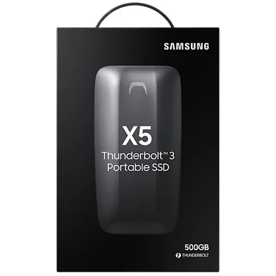 Samsung 500GB Thunderbolt 3 (MU-PB500B/EU) szürke-piros X5 külső SSD