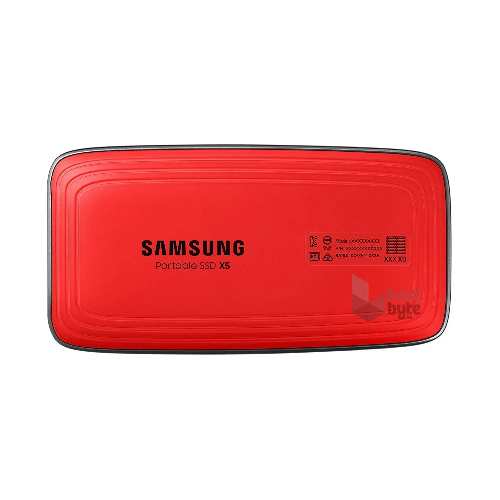 Samsung 500GB Thunderbolt 3 (MU-PB500B/EU) szürke-piros X5 külső SSD