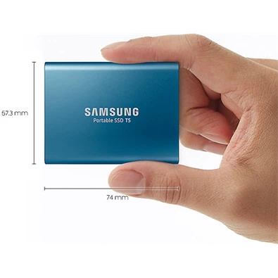 Samsung 500GB USB 3.1 (MU-PA500B/EU) kék T5 külső SSD