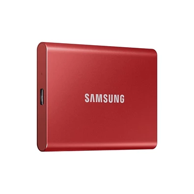 Samsung 500GB USB 3.2 (MU-PC500R/WW) piros T7 külső SSD