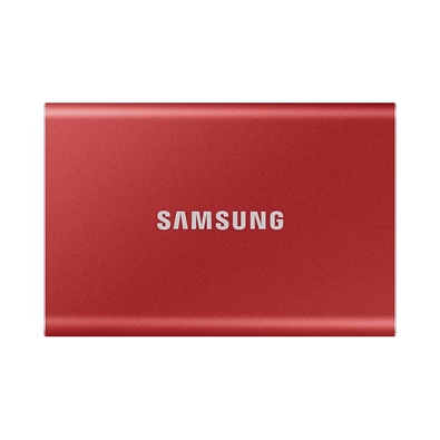 Samsung 500GB USB 3.2 (MU-PC500R/WW) piros T7 külső SSD