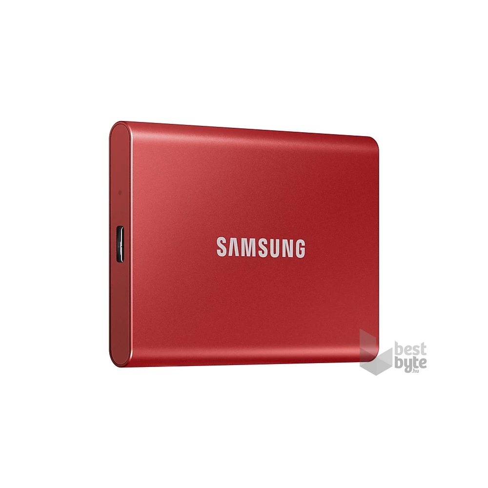 Samsung 500GB USB 3.2 (MU-PC500R/WW) piros T7 külső SSD