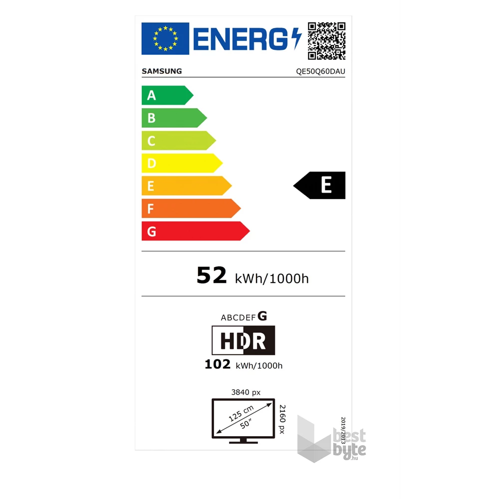 Samsung 50" QE50Q60DAUXXH 4K UHD Smart QLED TV (Újracsomagolt)