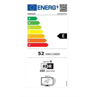 Samsung 50" QE50Q60DAUXXH 4K UHD Smart QLED TV (Újracsomagolt)
