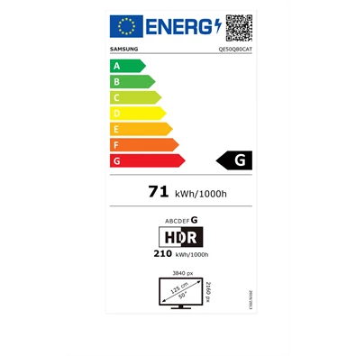 Samsung 50" QE50Q80CATXXH 4K UHD Smart QLED TV