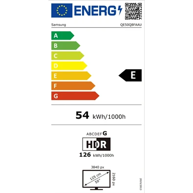 Samsung 50" QE50Q8FAAUXXH 4K UHD Smart QLED TV (Újszerű)