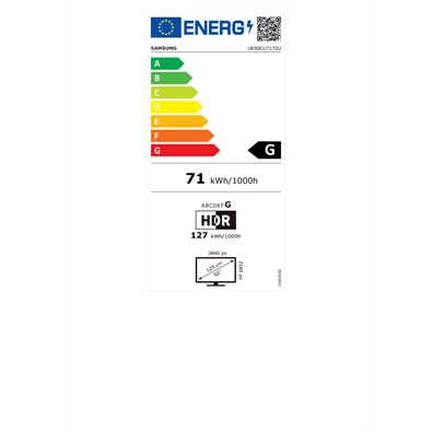 Samsung 50" UE50CU7092UXXH Crystal 4K UHD Smart LED TV
