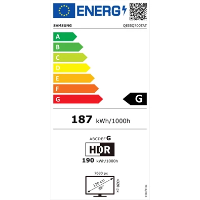 Samsung 55" QE55Q700TATXXH 8K UHD Smart QLED TV
