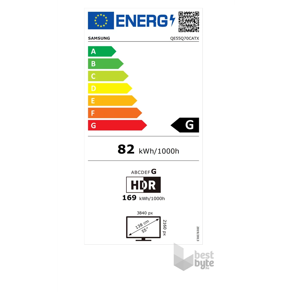 Samsung 55" QE55Q70CATXXH 4K UHD Smart QLED TV