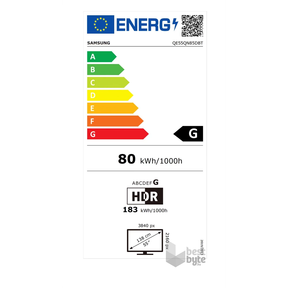 Samsung 55" QE55QN85DBTXXH 4K UHD Smart Neo QLED Mini LED TV