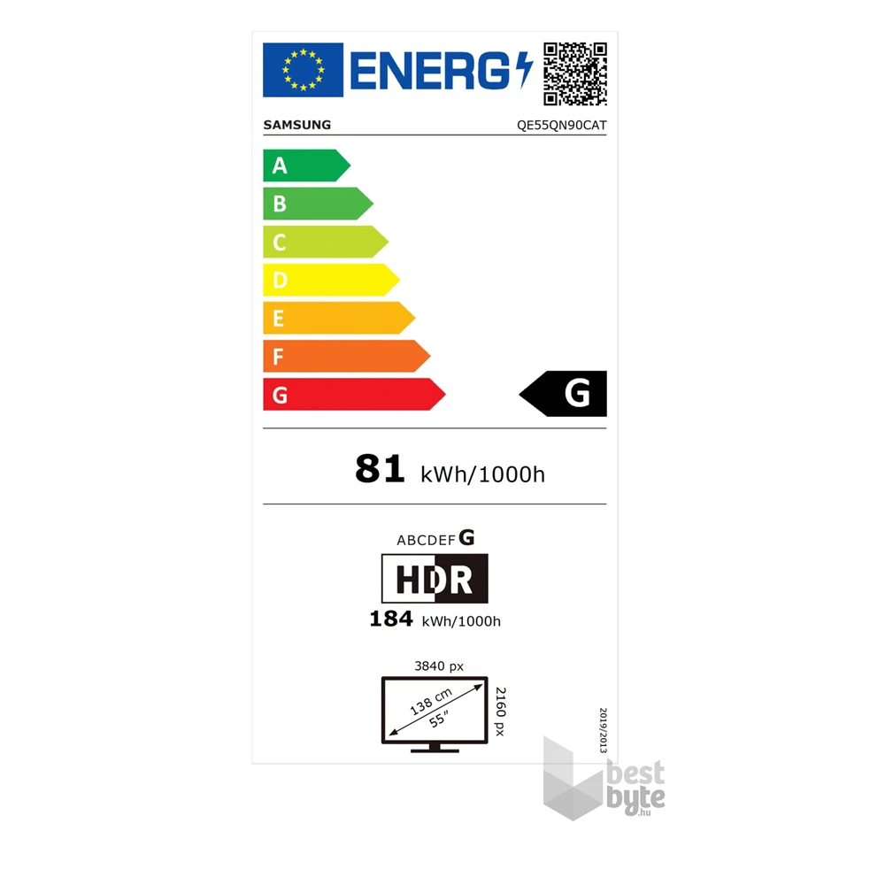 Samsung 55" QE55QN90CATXXH 4K UHD Smart Neo QLED Mini LED TV (Újracsomagolt)