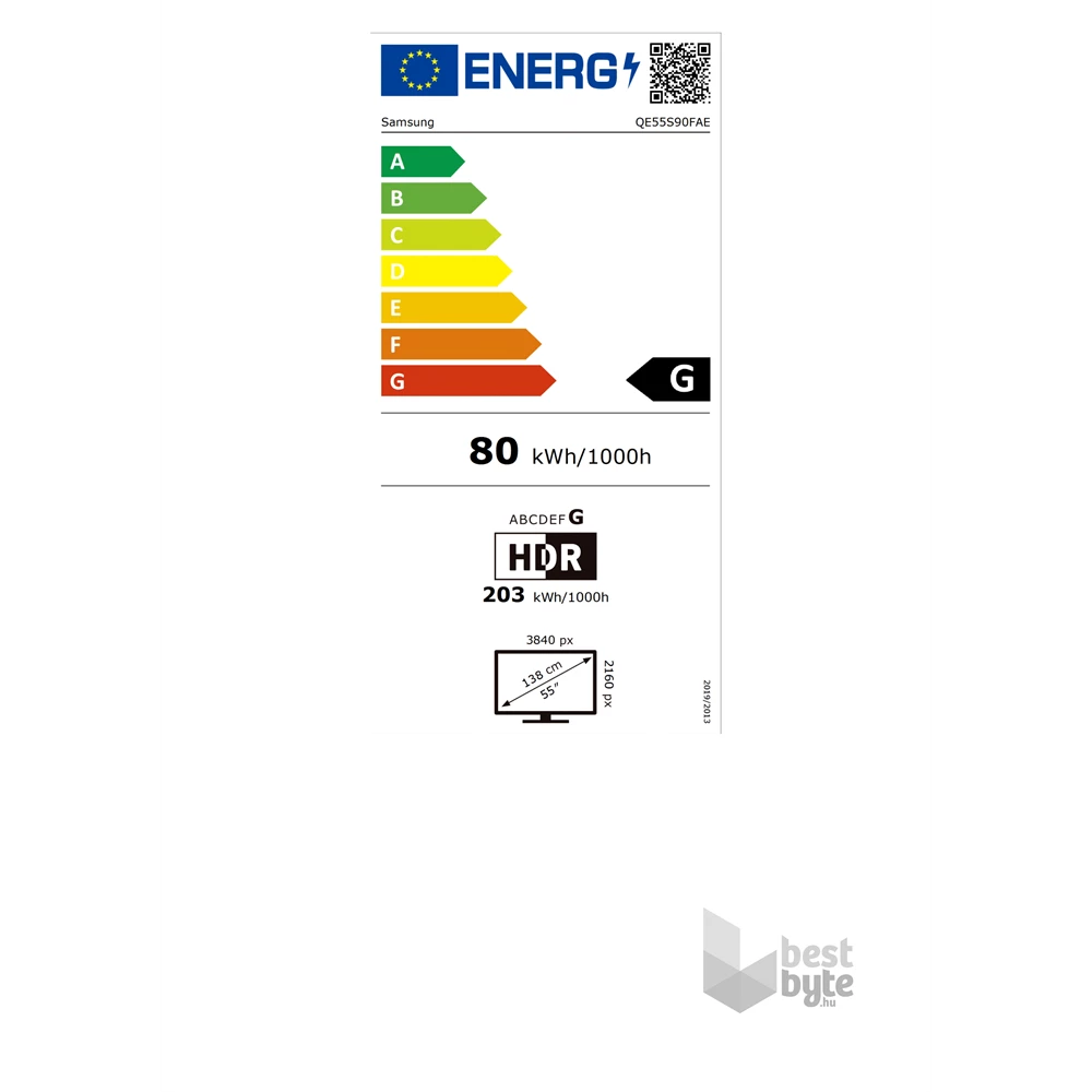 Samsung 55" QE55S90FAEXXH 4K UHD Smart OLED TV