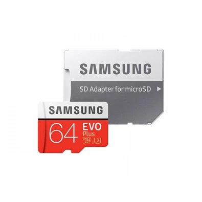 Samsung 64GB SD micro EVO Plus (SDXC Class10) (MB-MC64GA/EU) memória kártya adapterrel