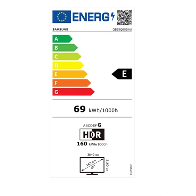 Samsung 65" QE65Q60DAUXXH 4K UHD Smart QLED TV (Újracsomagolt)