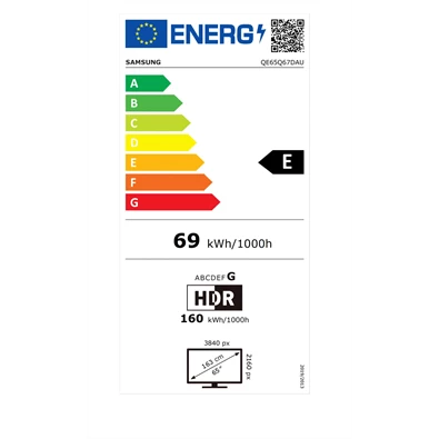 Samsung 65" QE65Q67DAUXXH 4K UHD Smart QLED TV