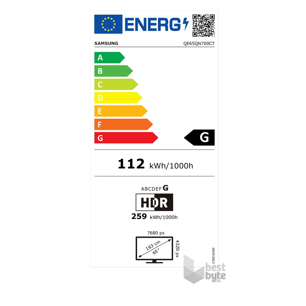 Samsung 65" QE65QN700CTXXH 8K UHD Smart Neo QLED Mini LED TV