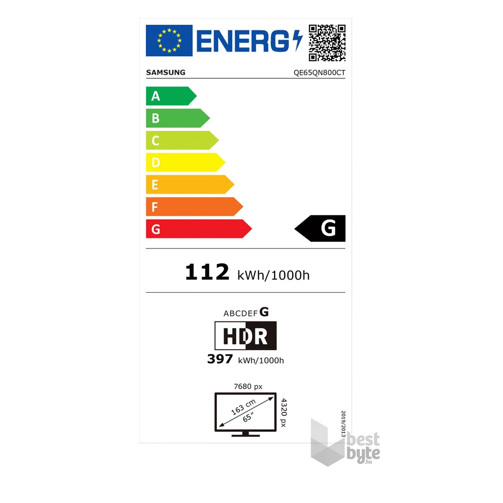 Samsung 65" QE65QN800CTXXH 8K UHD Smart Neo QLED Mini LED TV