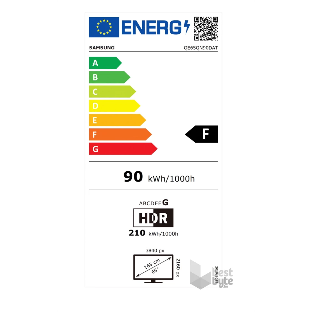 Samsung 65" QE65QN90DATXXH 4K UHD Smart Neo QLED Mini LED TV