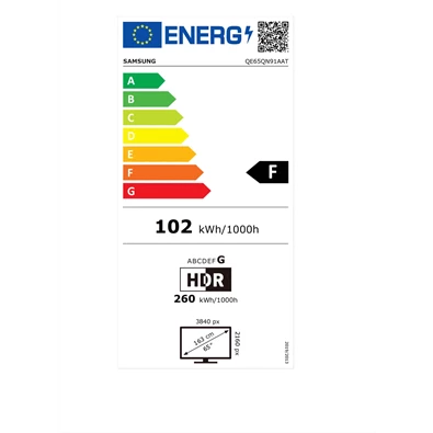 Samsung 65" QE65QN91AATXXH 4K UHD NEO Smart QLED TV
