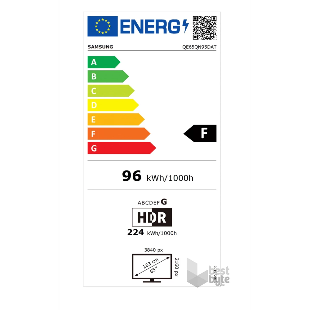 Samsung 65" QE65QN95DATXXH 4K UHD Smart Neo QLED Mini LED TV
