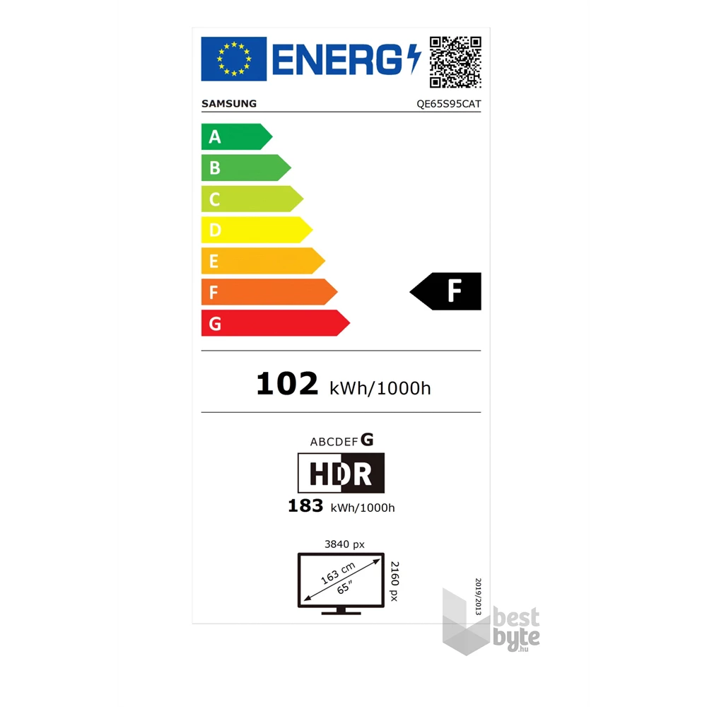 Samsung 65" QE65S95CATXXH 4K UHD Smart OLED TV