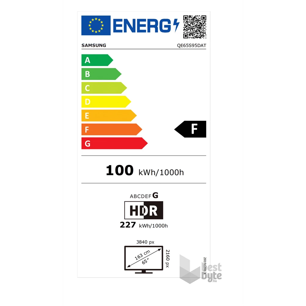 Samsung 65" QE65S95DATXXH 4K UHD Smart OLED TV