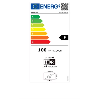 Samsung 65" UE65AU7022KXXH 4K Ultra HD Smart TV
