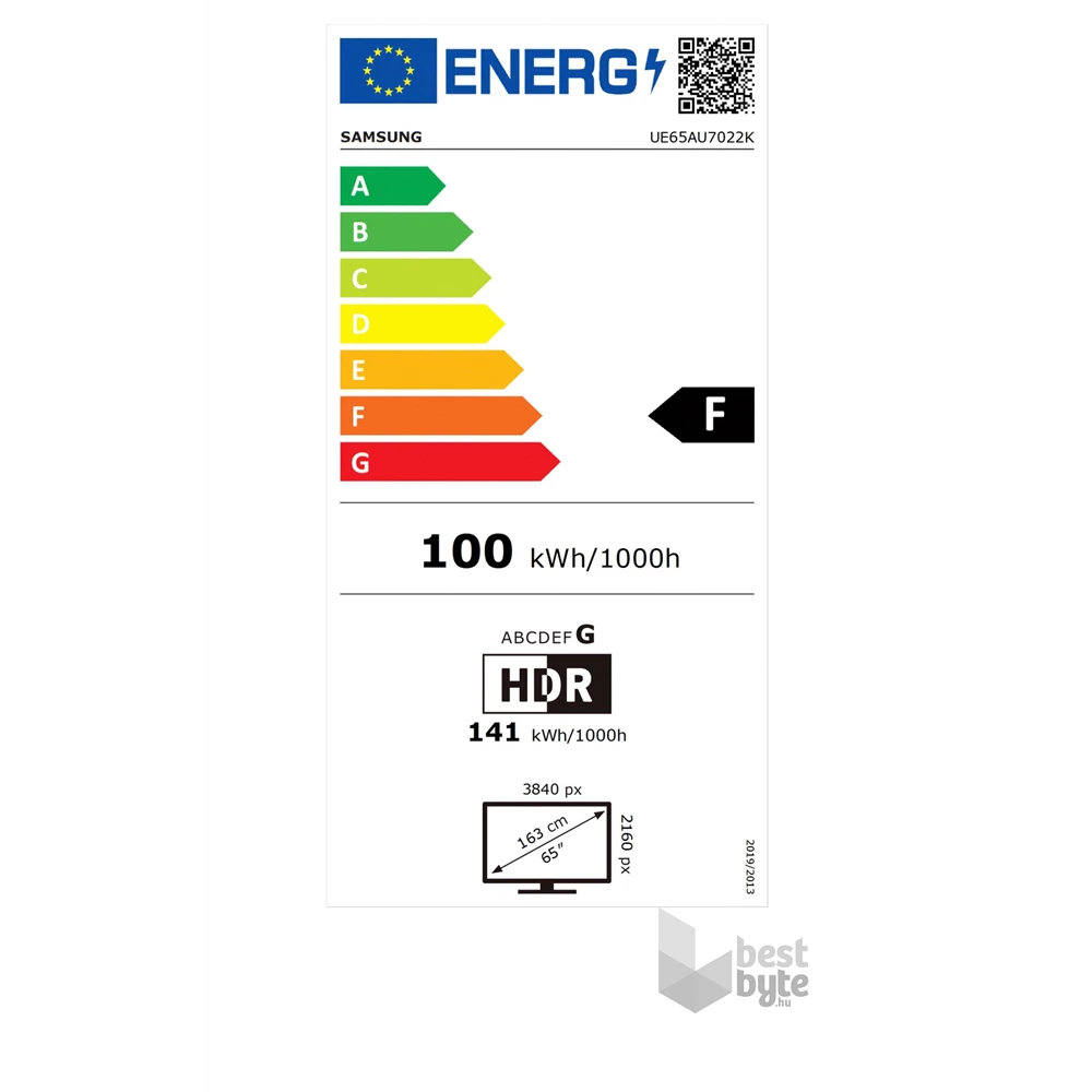 Samsung 65" UE65AU7022KXXH 4K UHD Smart TV