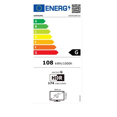 Samsung 65" UE65CU8572UXXH 4K UHD Smart LED TV