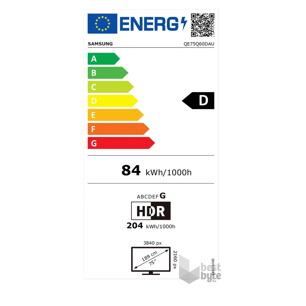 Samsung 75" QE75Q60DAUXXH 4K UHD Smart QLED TV
