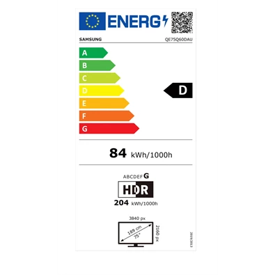 Samsung 75" QE75Q60DAUXXH 4K UHD Smart QLED TV