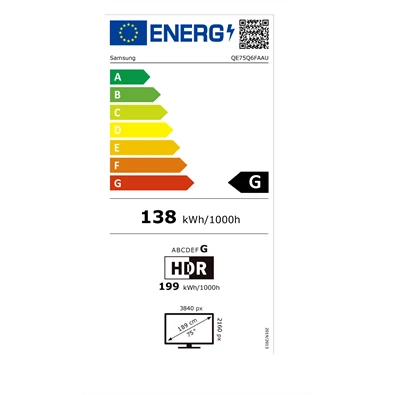 Samsung 75" QE75Q6FAAUXXH 4K UHD Smart QLED TV