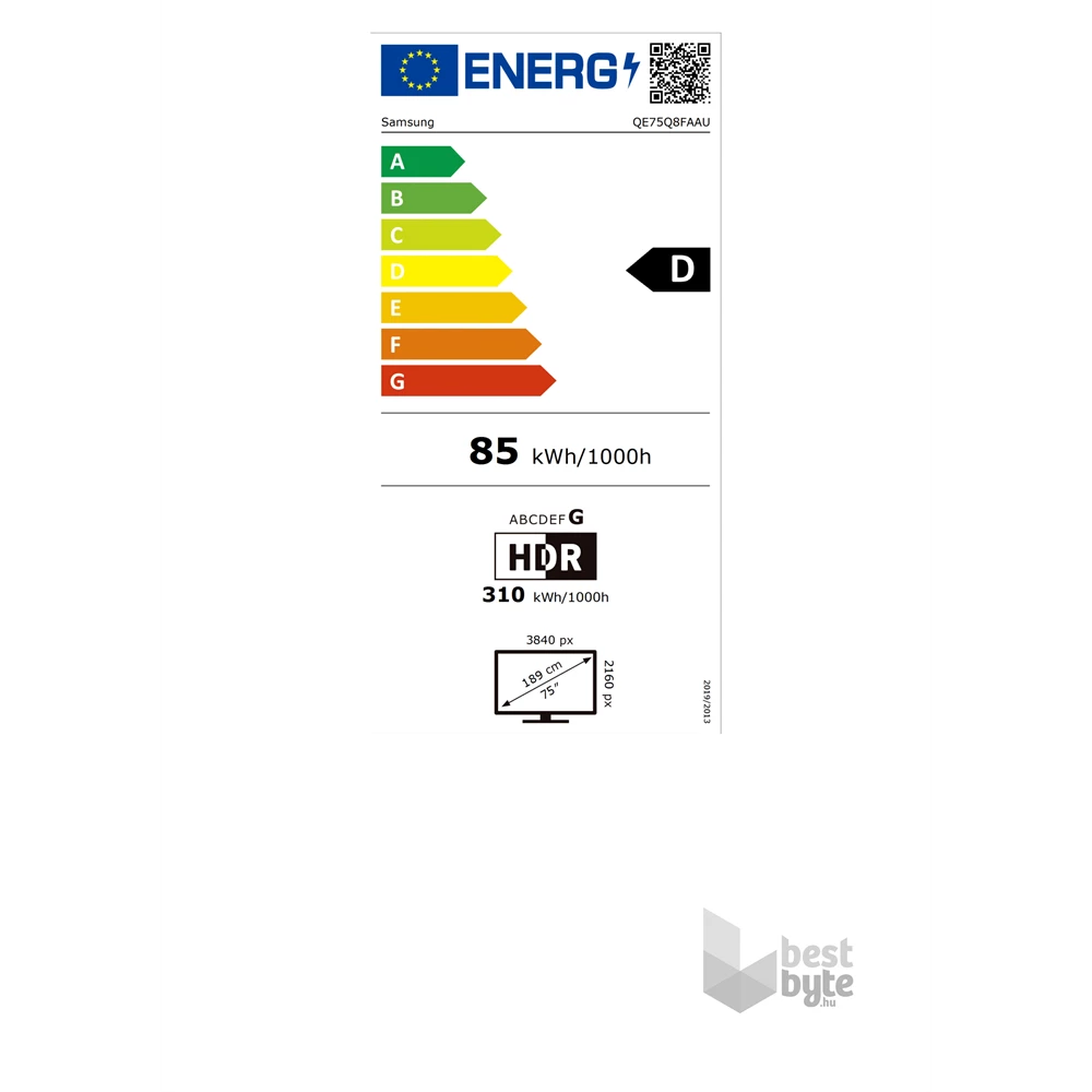 Samsung 75" QE75Q8FAAUXXH 4K UHD Smart QLED TV