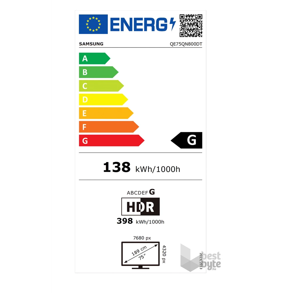 Samsung 75" QE75QN800DTXXH 8K UHD Smart Neo QLED Mini LED TV