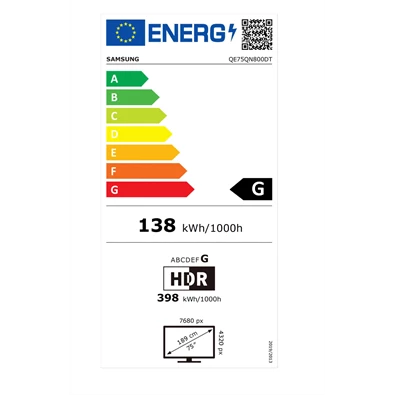 Samsung 75" QE75QN800DTXXH 8K UHD Smart Neo QLED Mini LED TV