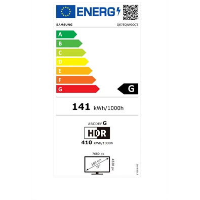 Samsung 75" QE75QN900CTXXH 8K UHD Smart Neo QLED Mini LED TV