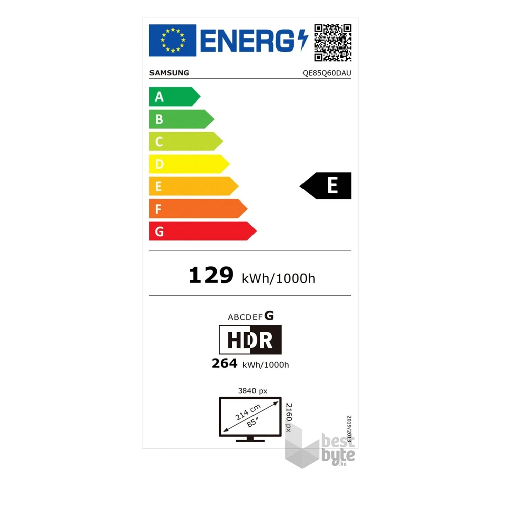 Samsung 85" QE85Q60DAUXXH 4K UHD Smart QLED TV (Újracsomagolt)