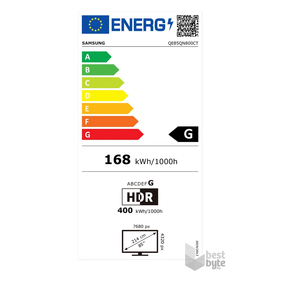 Samsung 85" QE85QN800CTXXH 8K UHD Smart Neo QLED Mini LED TV (Újracsomagolt)