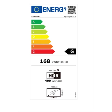 Samsung 85" QE85QN800CTXXH 8K UHD Smart Neo QLED Mini LED TV