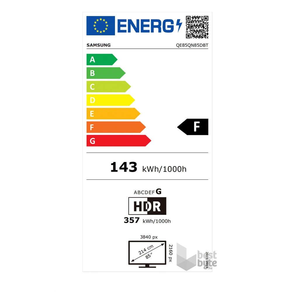 Samsung 85" QE85QN85DBTXXH 4K UHD Smart Neo QLED Mini LED TV
