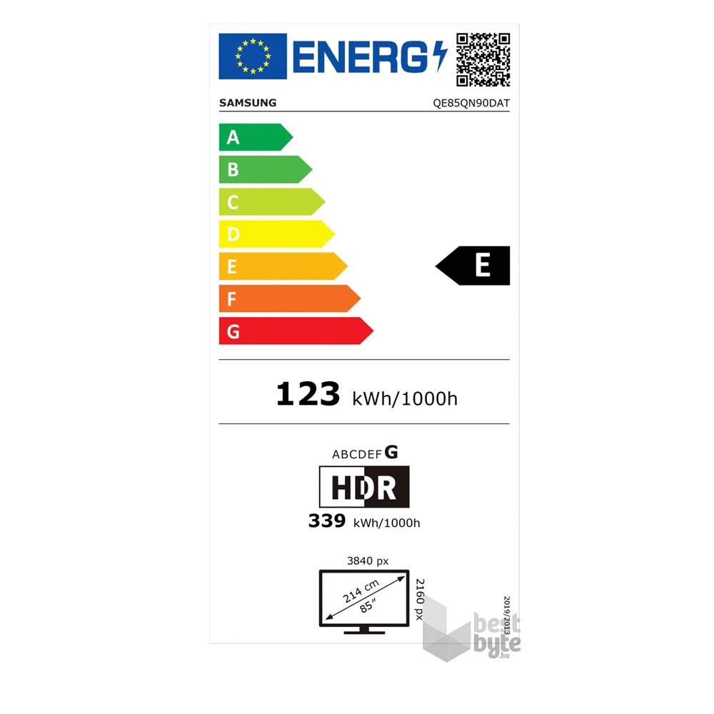 Samsung 85" QE85QN90DATXXH 4K UHD Smart Neo QLED Mini LED TV
