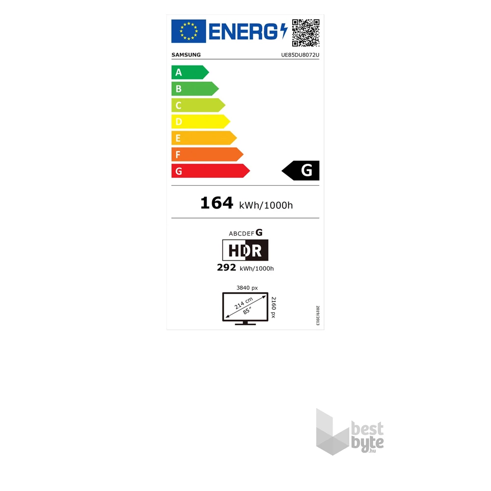 Samsung 85" UE85DU8072UXXH Crystal 4K UHD Smart TV (Újracsomagolt)