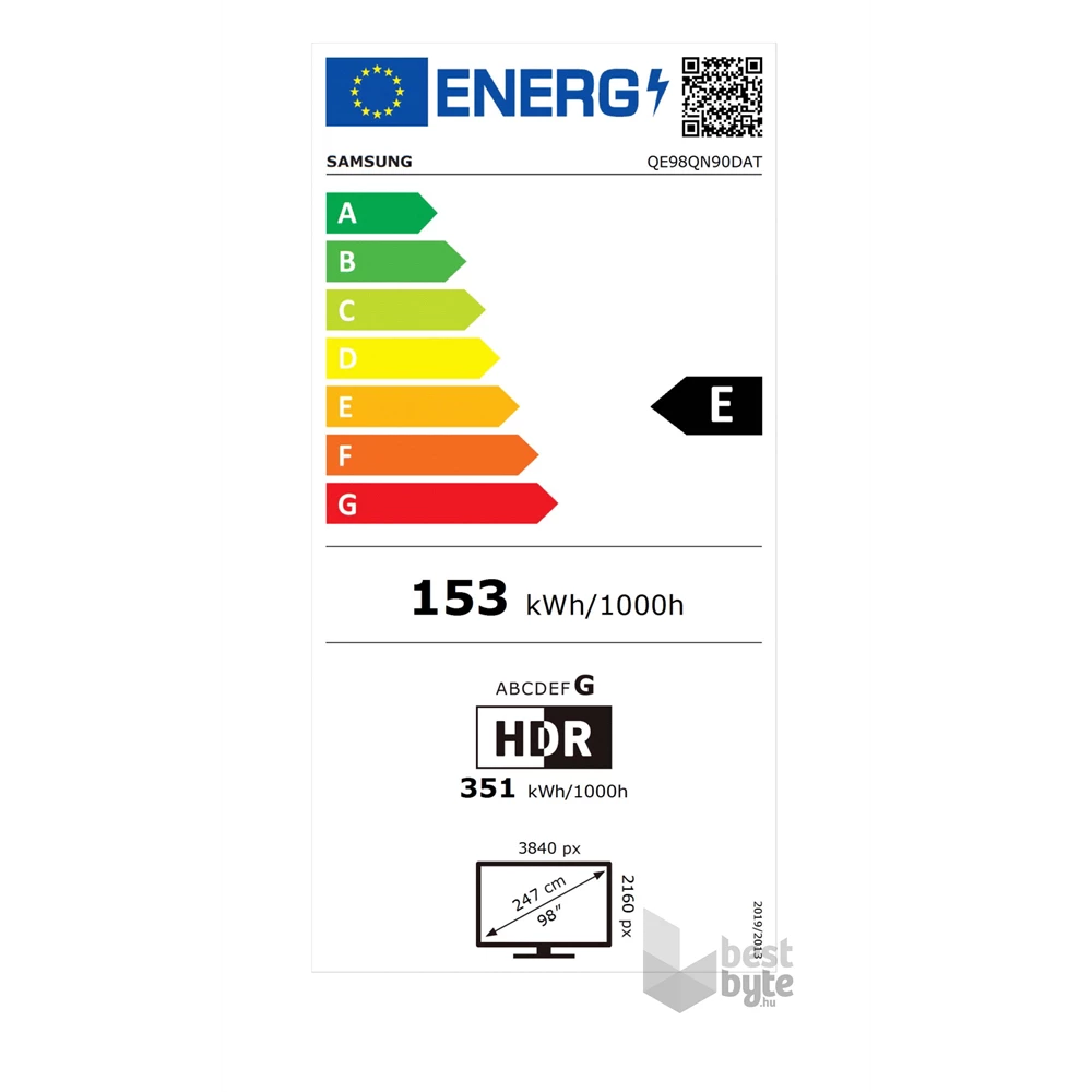 Samsung 98" QE98QN90DATXXH 4K UHD Smart Neo QLED Mini LED TV